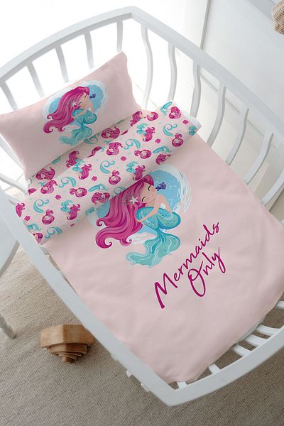 Tuğba Kuğu Iconic Little Mermaid Series Park Bed Duvet Cover Set - 80X120