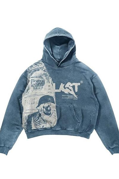 Köstebek Φούτερ με κουκούλα από ύφασμα Blue Ghost Blast