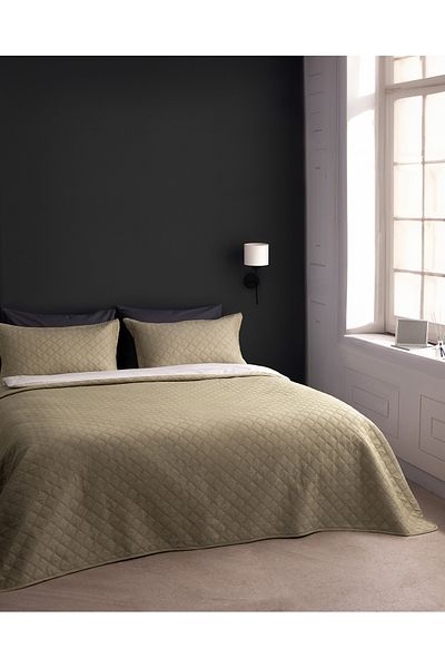 Madame Coco Relinda Khaki Double Bedspread