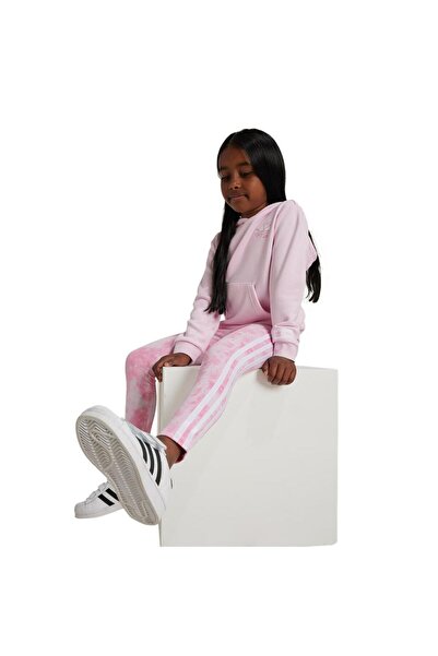 adidas Ροζ Γυναικεία Φόρμα Σετ - Σετ Φούτερ Jn4684