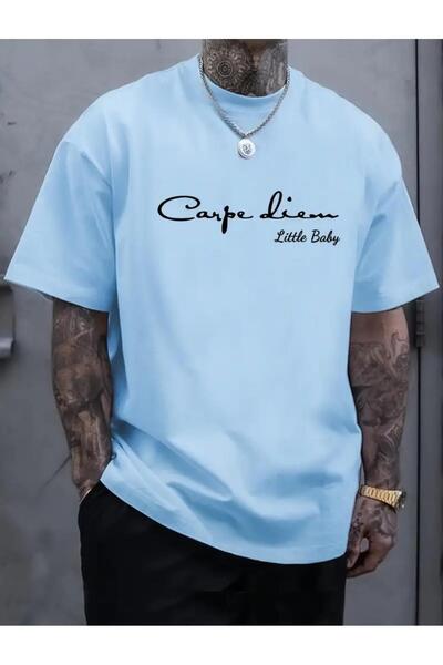 caddekombin Μπλουζάκι με στάμπα από βαμβακερό χτενισμένο βαμβάκι με στρογγυλή...