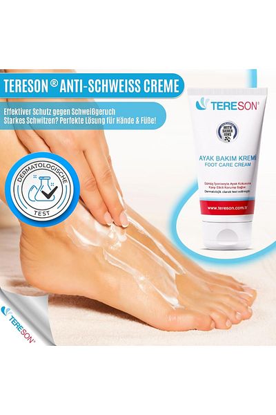 Tereson Anti Schweiß Creme 50ml | Für Schwitzen & Schwitzige Hände