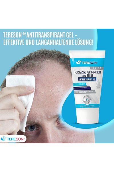 Tereson Antitranspirant Gel, Bei Schwitzen im Gesicht, 50 ml