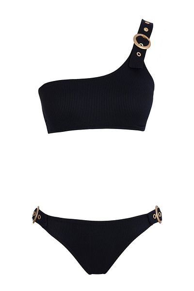 SAILOR moda One-Shoulder-Accessoire-Bikini-Set