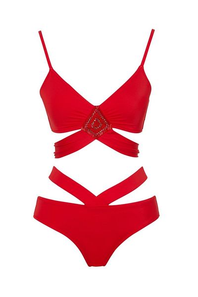 SAILOR moda Slr 429 Model Embroidered Design Bikini Set