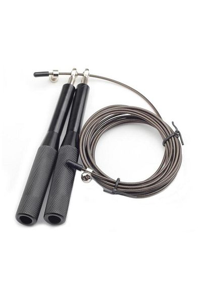 Gymo Aluminum Exercise Training Jump Rope Black