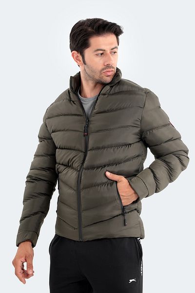 Slazenger Ανδρικό παλτό κεφαλιού St21je001-800haki