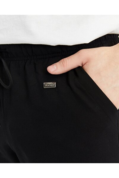 AXXEL Ανδρική μαύρη φούτερ με ίσιο πόδι με πίσω τσέπη-p490