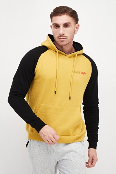UFC Men Sportswear Fit Long Sleeve Outdoor Hoodie, Yellow