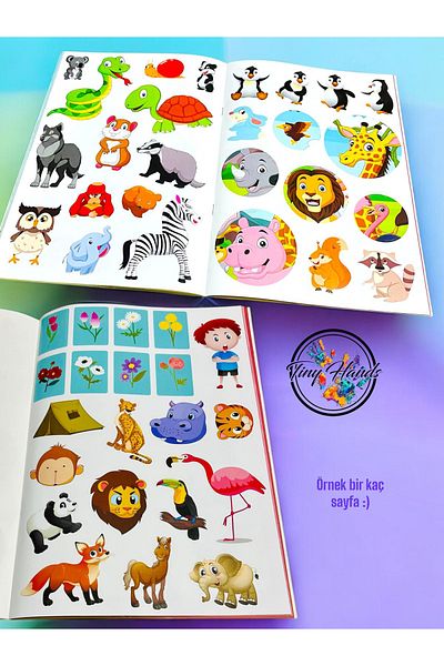 tiny hands My Sticker Activity Book Forest Animals Themed Educational Activity Book with 60 Stickers Preschool