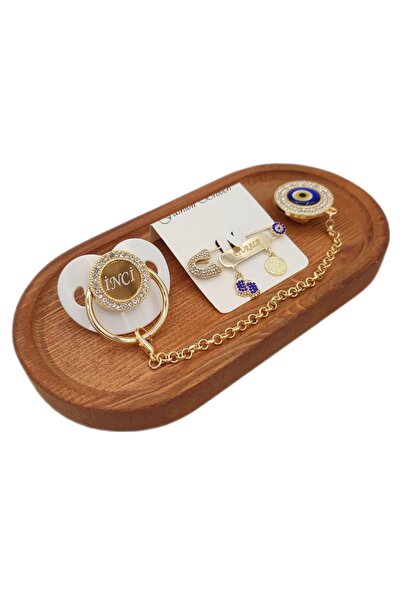 Serap Yılmaz Sahi Isimli Beyaz Taşlı Silikon Damaklı Bebek Emzik Ve Isimli Ya...