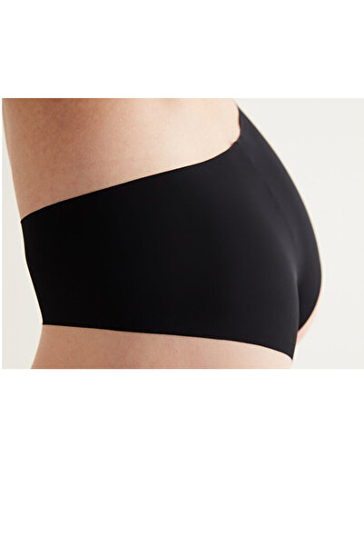 GRSN Chiloți cu talie înaltă din lycra, fără sudură, fără urme, din piele albă și neagră