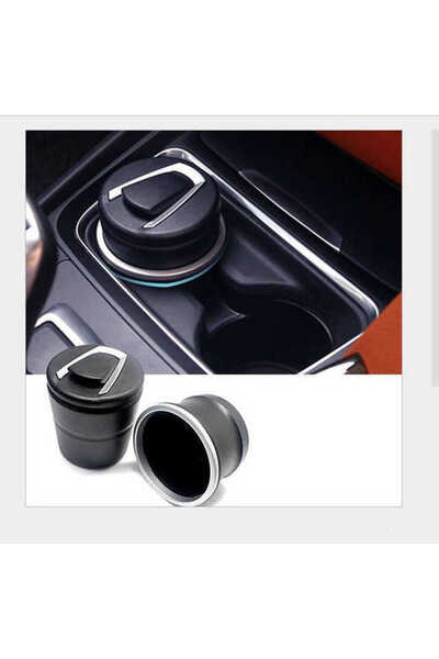 Genel Markalar BMW Tip Bardaklıklı Mavi Led Işıklı Spor Oto Araç İçi Küllük