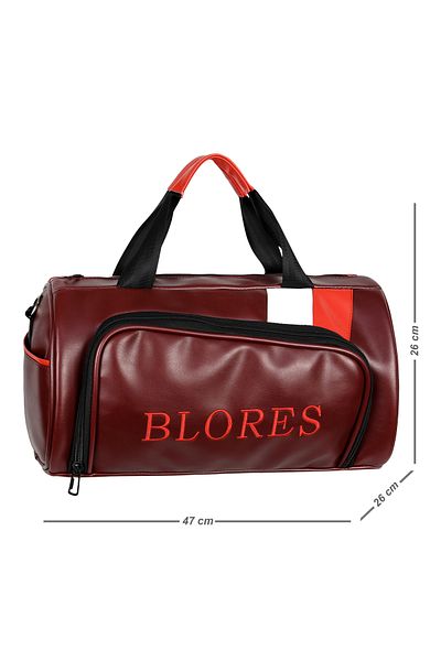 barberri SC-11-0006 - Geantă sport cu cilindru Elite Nova cu căptușeală completă de calitate 28L cu compartiment pentru telefon și portofel