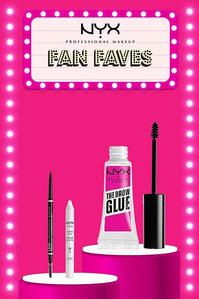 NYX Professional Makeup The Brow Glue Instant Brow Styler& Micro Brow Pencil - Espresso 07& Jumbo Eye Pencil - Milk 604