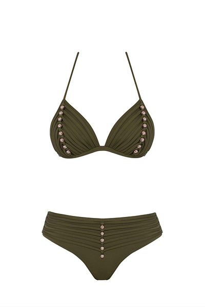 SAILOR moda Dreieckiges Bikini-Set mit Perlen