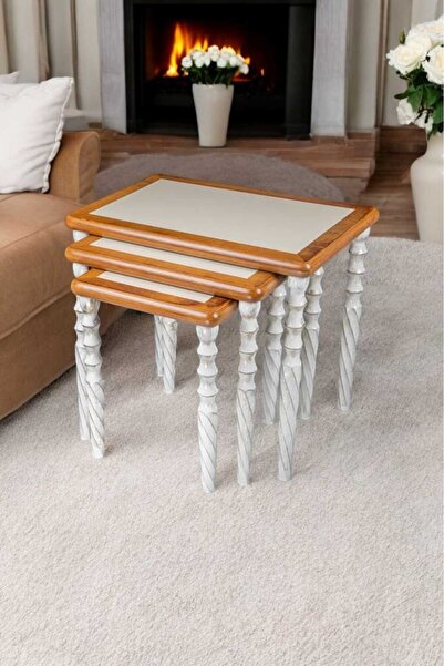 Akabesan Aksesuar Görkem Serisi Dikdörtgen Burgu Ayaklı Tasarım 1.Sınıf Ahşap...