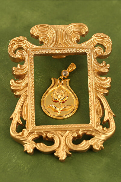 Çgk Çiğdem Gürel Kuyumculuk Gül Altın Kolye Ucu