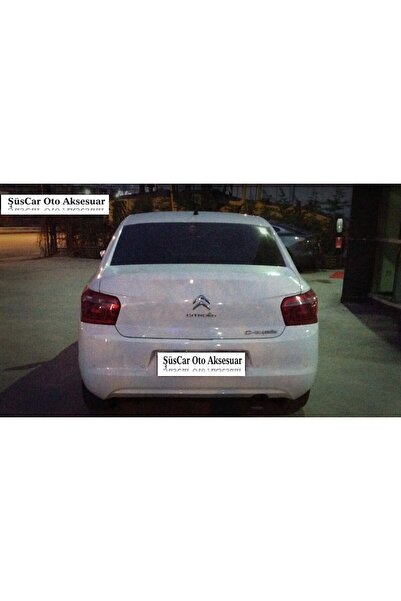 caralp Citroen C Elysee Bagaj Üstü Slim Spoiler Parlak Beyaz