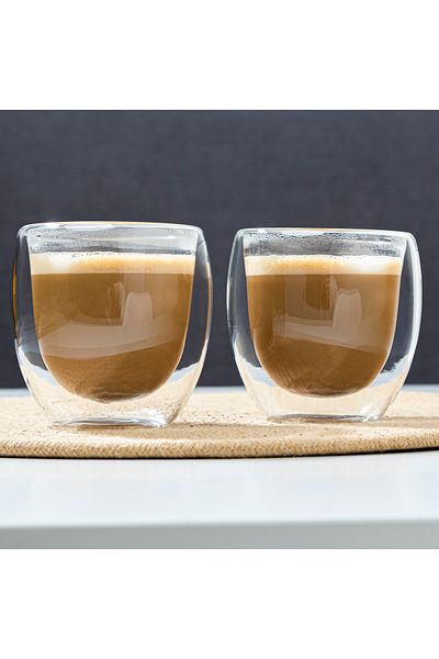 Viwares Cappuccino Glas, 250ml 2er Set