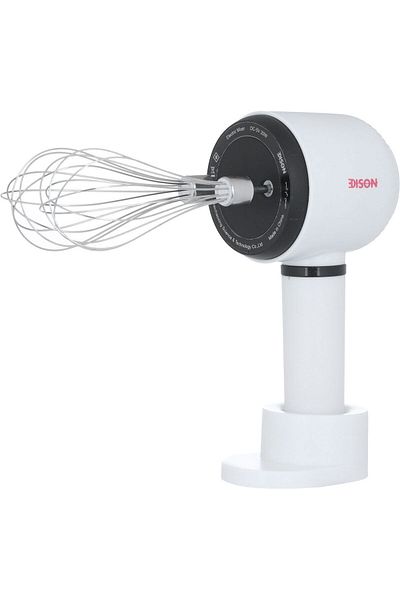 Edison خلاط كهربائي بلاستيكي، 20 واط، لاسلكي - أبيض