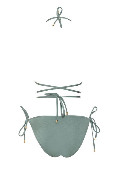 WOJOMİ Set Bikini Triunghi - Model Floral Marinar