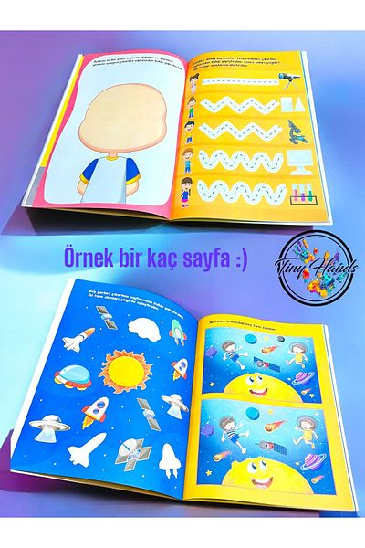 tiny hands Science and Nature Themed Educational Activity Book with 60 Stickerspreschool