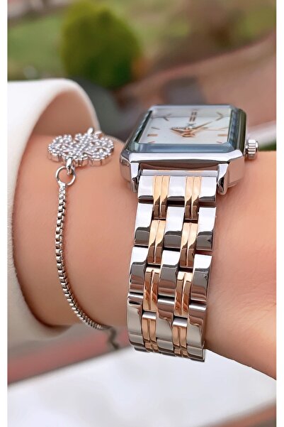 Daniel Klein Brand Rose Silver Color Women's Wristwatch - Bracelet