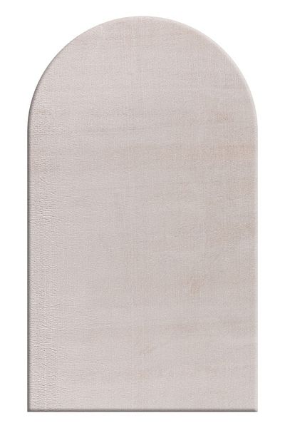 Enva Home Cream Colored - Washable Plush, Non-Slip Base, Long Furry Prayer
