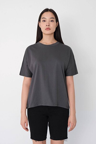 Addax Short Sleeve Oversize Basic T-shirt P0730-j6j7y4
