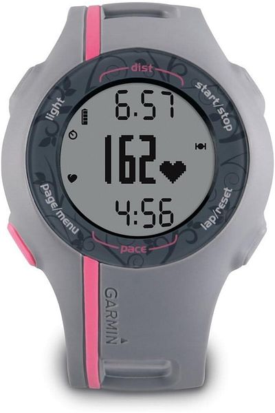 Garmin Forerunner 110 Women’s GPS Fitness Watch Heart Rate Monitor, Grey  Pink