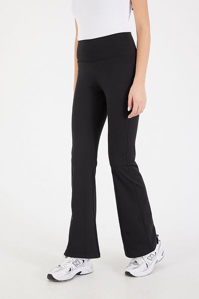 Addax High Waist Flared Leg Leggings Tyt0048-N4