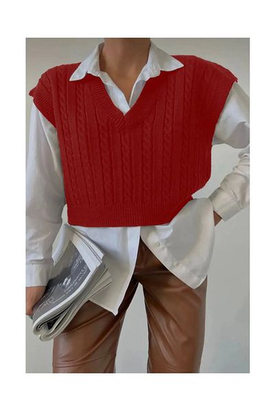 Tüy boutique Red Hair Knitted Sweater