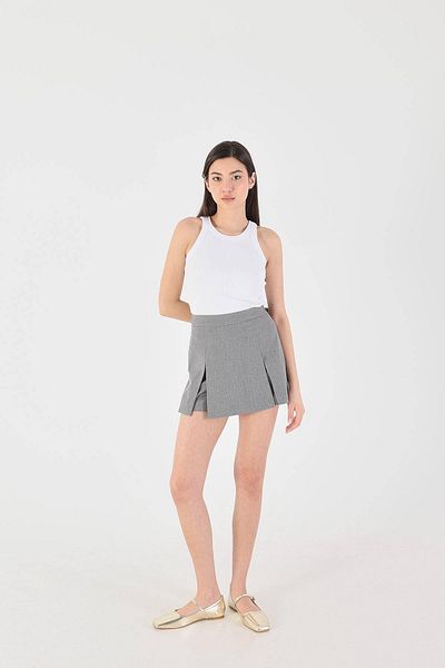 Addax Slit Mini Shorts Skirt E8353-P11