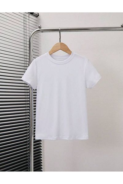 BY WOWEN Tricou supradimensionat pentru copii - decolteu