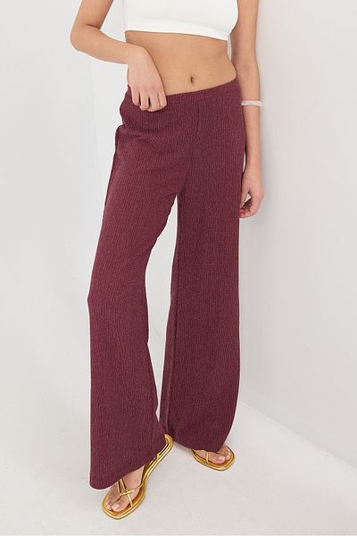 Addax Pn16503-i4 Model Pantaloni cu picioare late și talie elastică
