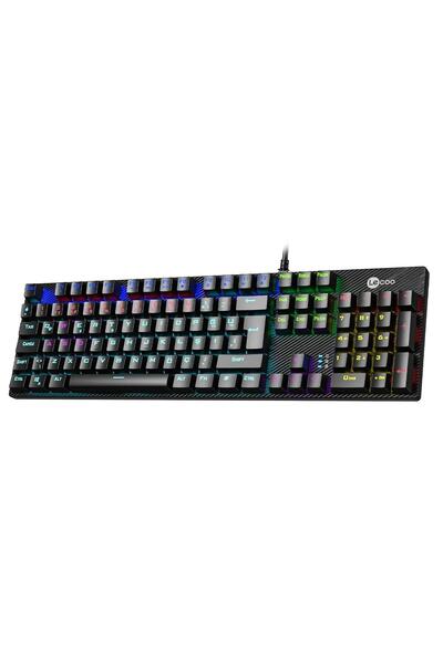 LENOVO LECOO KG1101 BLACK RGB OYUNCU KLAVYE