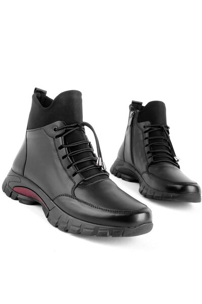 MY DERİ Tegy Жіночі черевики з натуральної шкіри на шнурівці з деталізованою ...