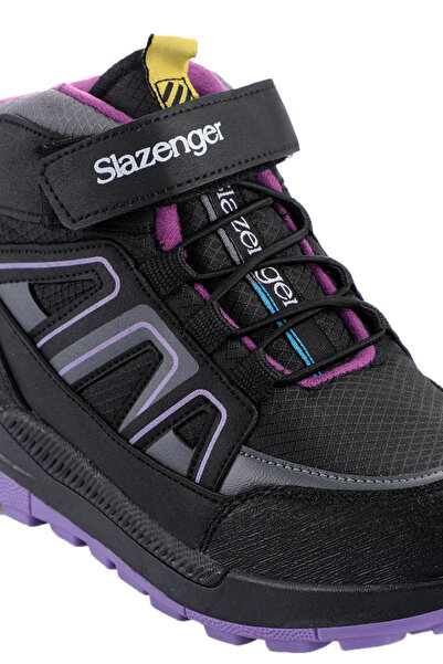 Slazenger Kephas In Unisex Παιδικά Μποτάκια Μαύρα / Μωβ
