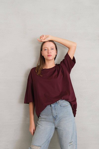 Addax T-shirt Crew Neck Basic P10111-d7