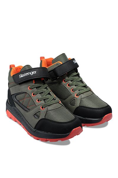 Slazenger Kesha Unisex Παιδικές Μπότες Χακί / Μαύρο