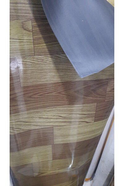 VİZYON Düz Kahverengi Desenli Muşamba 150 Cm X 100 Cm 0,5 Mm Zemin Kaplama Yer Döşeme