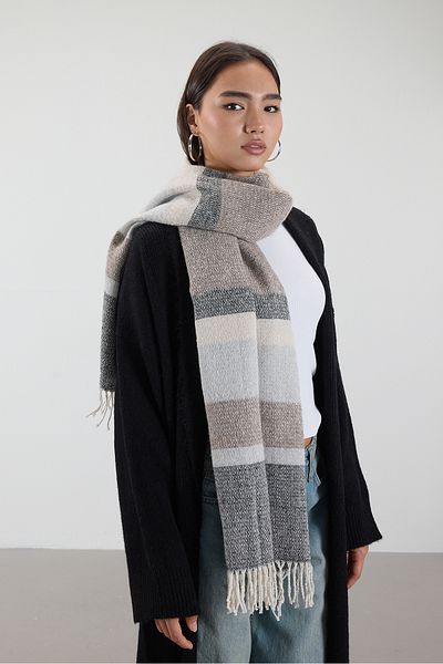 Addax Color Block Shawl Shawl2039-D2