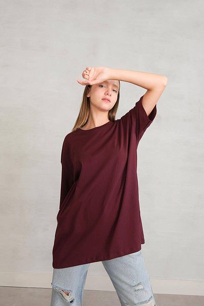 Addax T-shirt Crew Neck Basic P10111-d7
