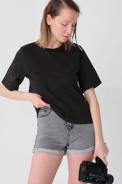 Addax Crew Neck Basic T-shirt P1002-e8