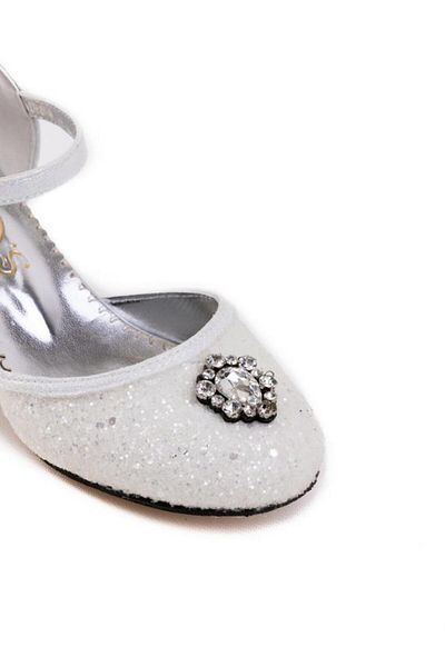 Baby DS White Elsa Stone High Heels
