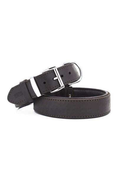 Doggie Oiled Leather Dog Collar Large Brown 4x47-55 Cm
