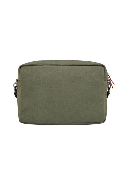 U.S. Polo Assn. U.S. Polo Assn 24544 Canvas Messenger Bag Laptop Compartment Shoulder Bag Khaki