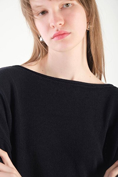 Addax Kayık Yaka Triko Kazak K10237-a5