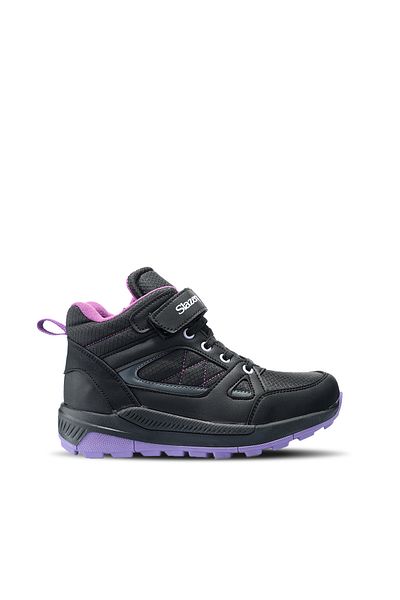 Slazenger Kesha Unisex Παιδικά Μποτάκια Μαύρα / Μωβ